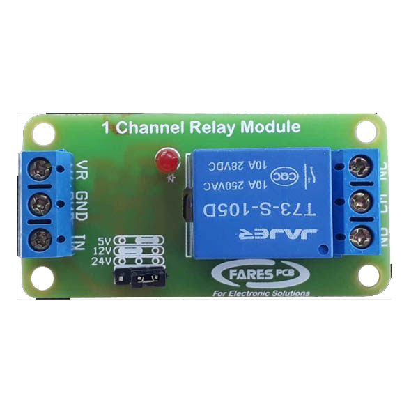 1 Output Relay Module Works on (5V/12V/24V) Signal