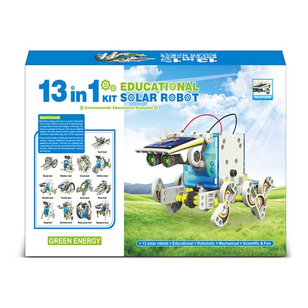 DIY Kids Solar 13 In 1 Educational Robot Kit