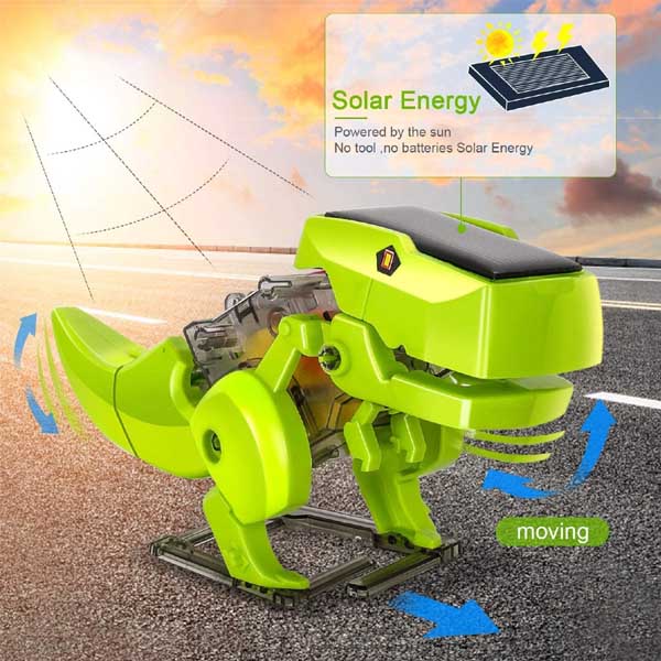 DIY Kids Solar T3 Educational Dinosaur Robot Kit