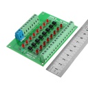 PLC Signal Level Converter 8 Channel 5V TO 24V Optocoupler Isolation Module NPN Output