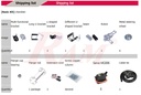 6DOF robotic arm kit parts list with MG996 servos and brackets