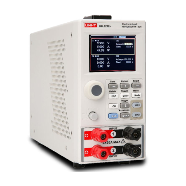 UTL8212+ DC Electronic Load Dual Channel 200Wx2 جهاز حمل الكتروني مستمر