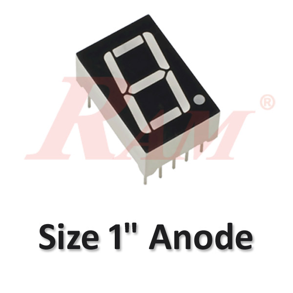 7 Segment 1.0" Common Anode شاشة السفن سيجمنت  - مقاس 1.0" انود مشترك