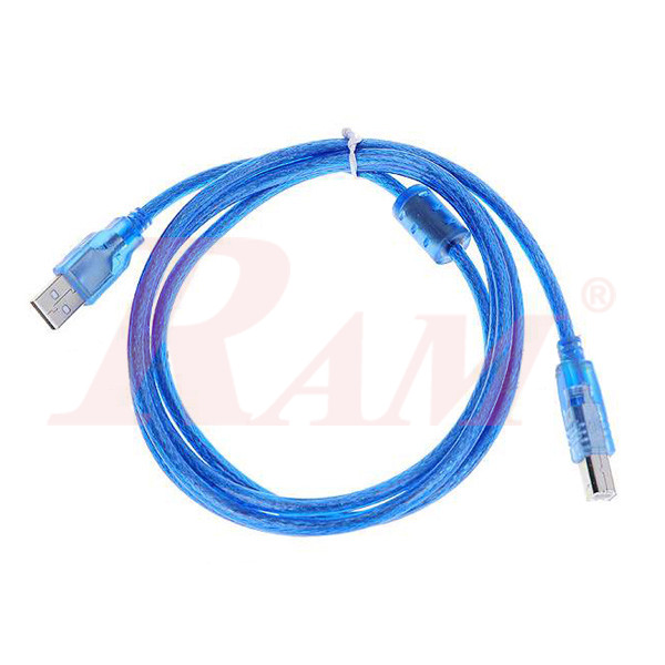 USB Cable Shielded 1.4m كابل عادي طويل كابل  يو اس بي شيلد عالي الجودة - طول 1.5 م