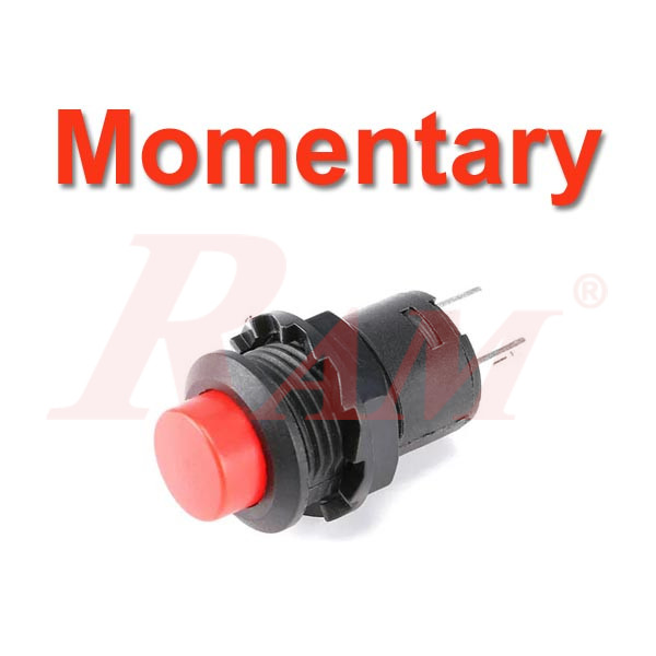 Switch Momentary DS-425 Red - Self Resetting مفتاح لحظي Tack موديل DS-425 احمر
