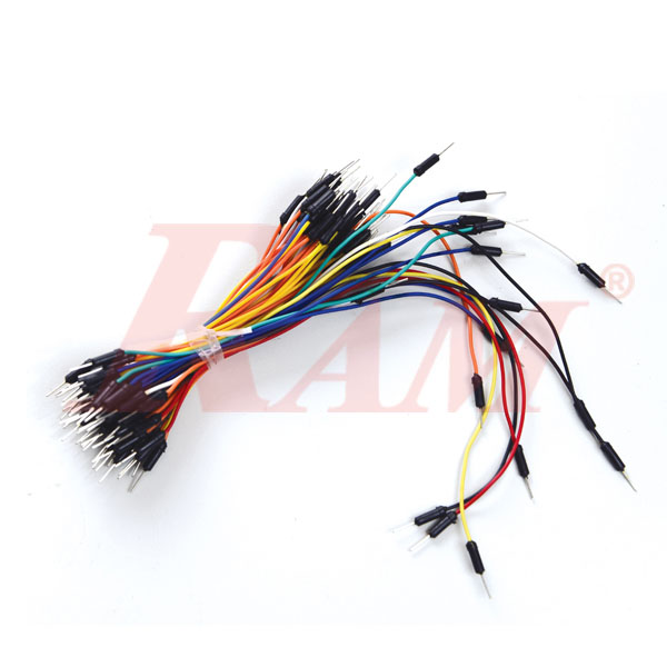 BB-J65 Connecting Jumper Wires for Breadboard & Arduino (65 Wire) مجموعة اسلاك جاهزة للبريد بورد - اطوال مختلفة