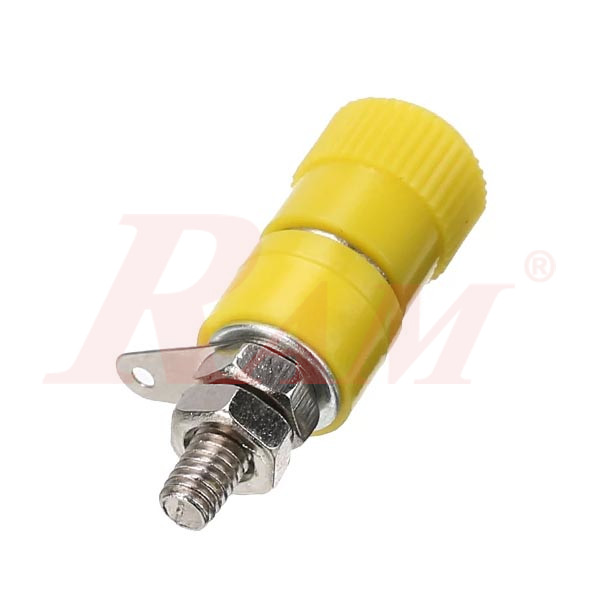 Banana Female Plug 4mm - Yellow Color سوكت بنانا فيميل مقاس 4ملي لون اصفر