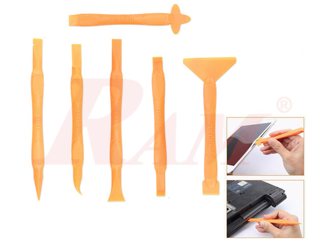 JM-OP16 All in One Fiber Opening Tools طقم 6 قطع بلاستيك لفك الفايبر والاجهزة دون اثر موديل JM-OP16