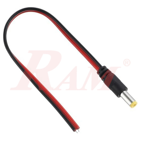 Endless Wire DC Male 2.1mm Standard Plug 25cm