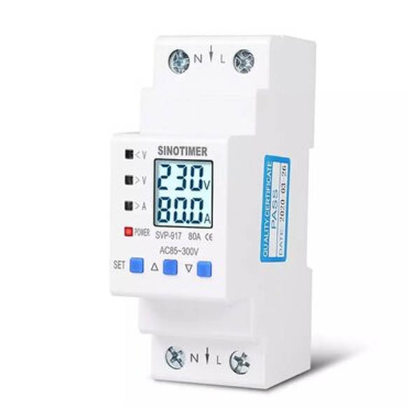 SVP-917 1-Phase 80A V/A ac Protector + Energy Meter