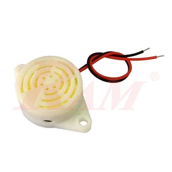 Buzzer SFM 3~24Vdc 95DB Intermittent Beep Alarm بازر صفارة انذار حجم كبير ابيض