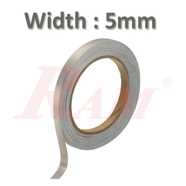 Conductive Fabric Cloth Adhesive Tape Width 5mm - 1 Roll 20M