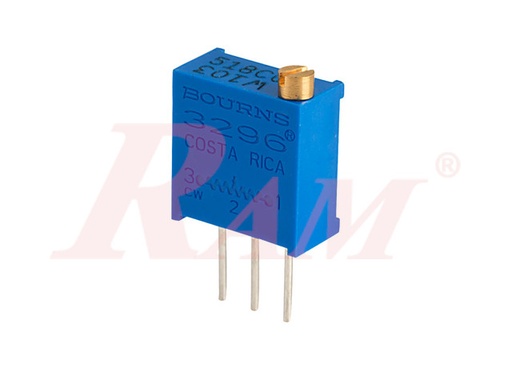 [POT.TH.100K] Potentiometer 100KΩ (W104) 1/2W Vertical Square Cermet