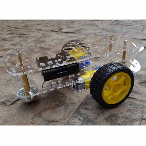 [RO.BASE.2WD.2.FLOOR] 2WD Robot Car Chassis Kit with Speed Encoder Wheels 2 Floor