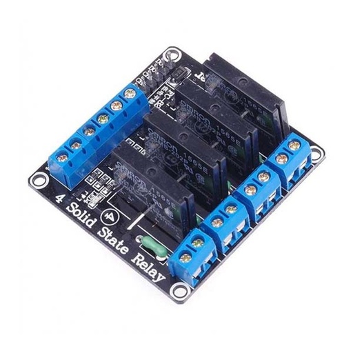 [KIT.D14.SOLID.4RELAY] 4 Output Channel SSR Solid State Relay 5V Module (SKU#KIT.D14)