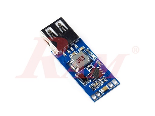 [DC.DC.301] DC-DC Step Down Converter 2A USB (9V/12V/24Vdc to Fixed Output 5V/2A) SKU#DC301 بوردة دائرة خافض جهد - فولت