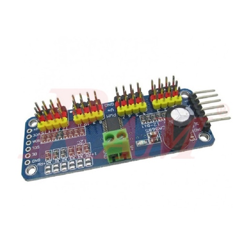 [KIT.SERVO.PWM.PCA9685] PCA9685 16-Channel 12-bit PWM Servo Motor Driver I2C Module for Arduino
