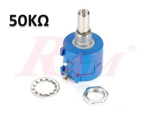 [POT.3590S.2.503L.50K] POT3590S - 50KΩ (503L) Rotary Wirewound Precision Potentiometer 10 Turns
