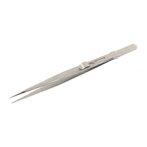 [V16A.TWEZZER] V16A Precision Stainless Steel Tweezers Straight Adjustable Fine Tip