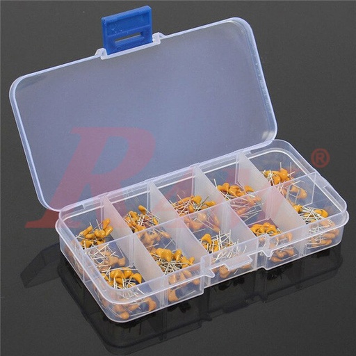 [KIT.E44.CERAMIC] Box of 300pcs 10 Values Ceramic Capacitor 50V 10pF~100nF (SKU#E44)