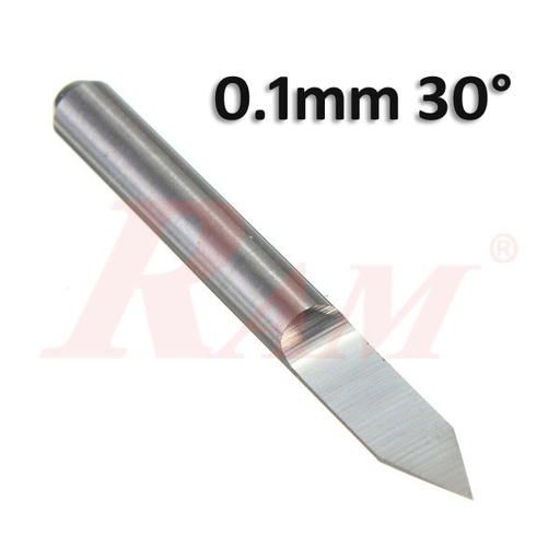 [BITS.ENG.0.1] Carbide Engraving Bits 0.1mm 30° V-shape بونطة حفر بورد