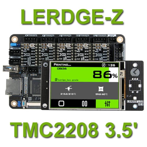 [KIT.3D.1019] LERDGE-Z Board 3.5" LCD + 5 Drivers TMC2208 (SKU#3D1019)