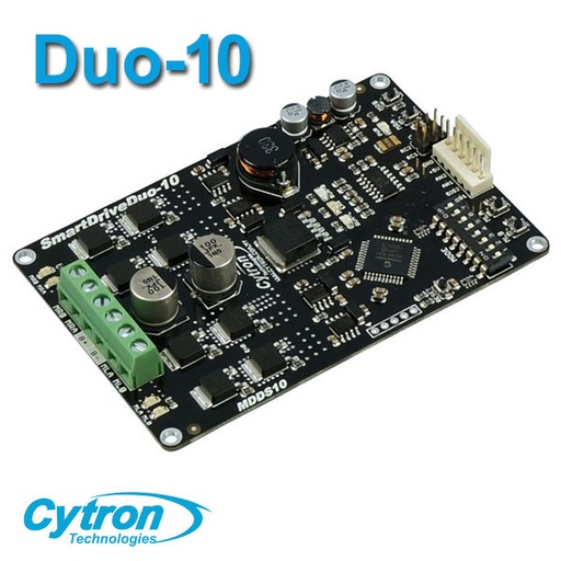 [MDDS10.DUO10.CYTRON] Smart Drive Duo-10 MDDS10 Cytron 10Amp 7V-35V SmartDrive DC Motor Driver Dual Channels)