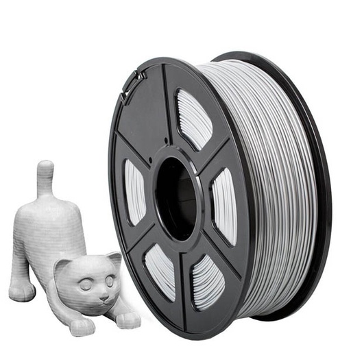[SL.PLA.SILVER.1KG] PLA 3D Printer Filament (1.75mm) Silver Color 1Kg Roll (SKU#SL106)