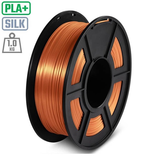 [SL.PLA.SILK.COPPER.1KG] PLA+ Silk 3D Printer Filament SILK (1.75mm) Copper Color 1Kg Roll (SKU#SL120)