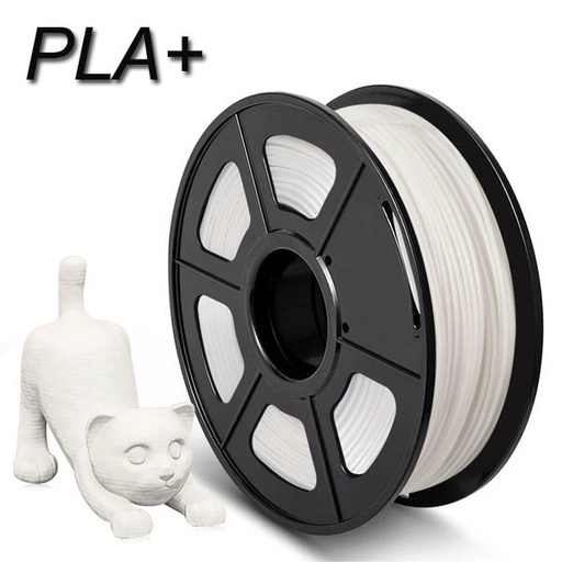 [SL.PLA.+PLUS.WHITE.1KG] PLA+ 3D Printer Filament (1.75mm) White Color 1Kg Roll (SKU#SL201)