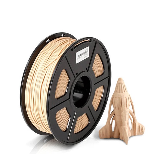 [SL.WOOD.LOW.1KG] Wood 3D Printer Filament (1.75mm) Wood Color 1Kg Roll (SKU#SLWO)