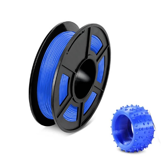 [SL.TPU.BLUE.0.5KG] TPU Flexible 3D Printer Filament (1.75mm) Blue Color 1/2Kg Roll (SKU#SL402)