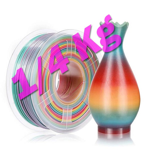 [SL.PLA.RAINBOW.1/4KG] 1/4 Kg Rainbow Color PLA 3D Printer Filament (1.75mm)