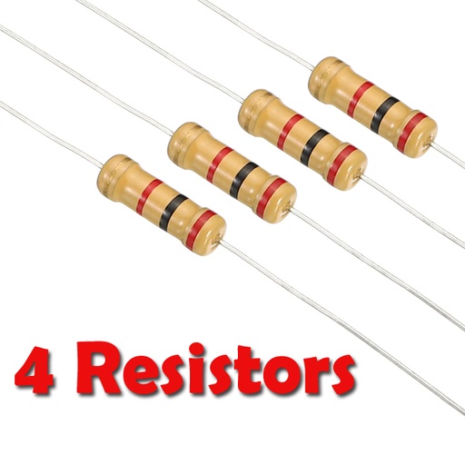Carbon Resistance 1/4W (Price per 4 Resistors)
