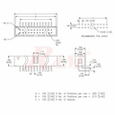 IDC14 Male Polarized Right Angle 90° (FCL14-PCB)