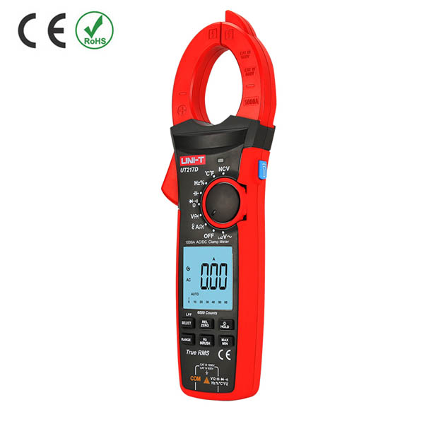 UT208B True RMS Digital Clamp Meter 1000A (AC/DC) بنسة امبير تيار ثابت ...