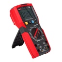 UNI-T UT89X true RMS digital multimeter with kickstand, dial rotated to voltage range