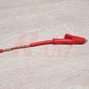 4mm Banana Plug Silicone Wire 15A to Crocodile Alligator Clip Test Probe - Red