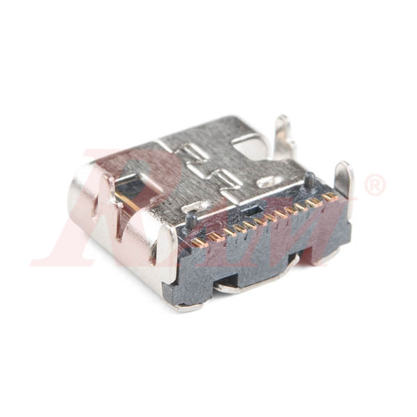 USB Connector on PCB C-Type Type Female 16 Pin (SKU#USB9)