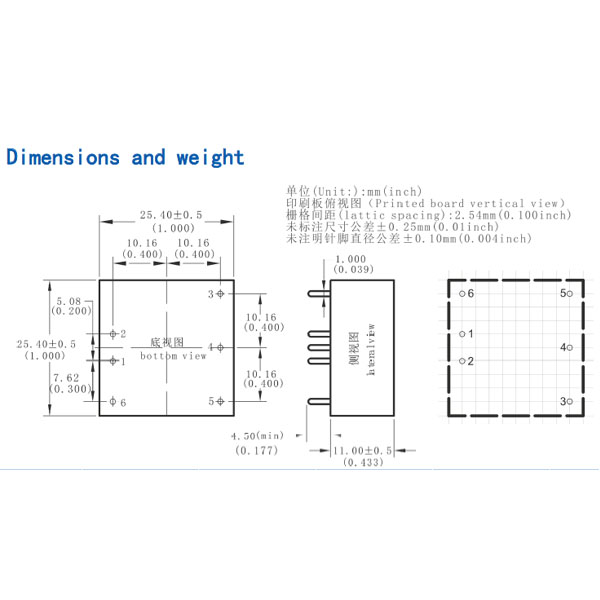 DC-DC Power Module 10W Input Voltage (9~36Vdc) Output Voltage 12Vdc/830mA (HLK-10D2412)