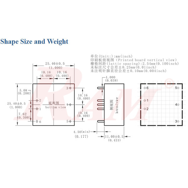 DC-DC Power Module 10W Input Voltage (18~75Vdc) Output Voltage 5Vdc/2000mA (HLK-10D4805)