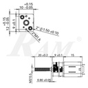 Micro Metal 6V DC Geared Motor With 20mm Lead Screw Shaft 98RPM