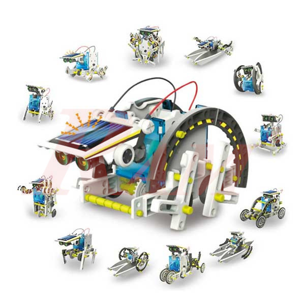 DIY Kids Solar 13 In 1 Educational Robot Kit