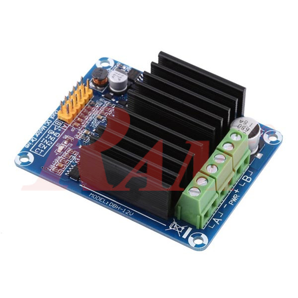 DC Motor Driver DBH-1A Dual Channel 30A H-bridge Controller DC 5~14V
