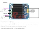 DC Motor Driver DBH-1A Dual Channel 30A H-bridge Controller DC 5~14V