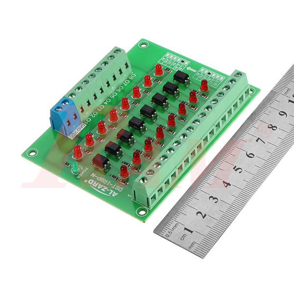 PLC Signal Level Converter 8 Channel 24V TO 5V Optocoupler Isolation Module NPN Output
