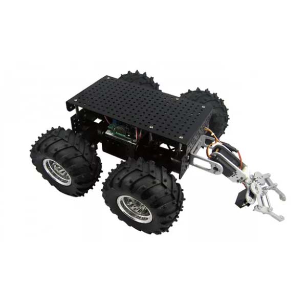Wild Thumper 4WD + Gripper Arm (4 Geared DC Motors With Suspension)