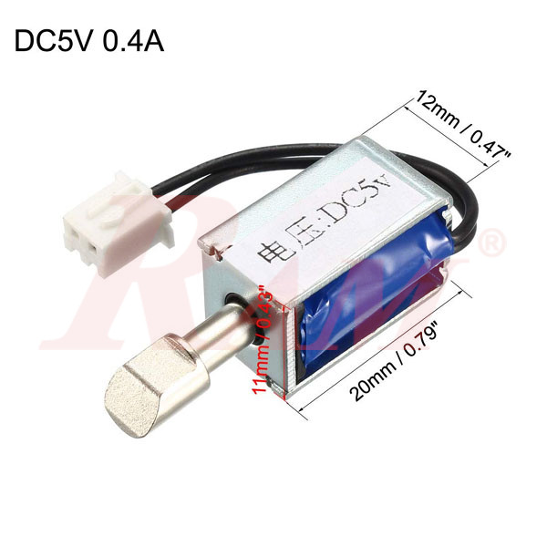 mini 5Vdc Solenoid Pull Type - Electromagnet Open Frame