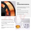 1 Kg Roll PLA+ 3D Printer Filament SILK (1.75mm) Copper Color