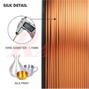 1 Kg Roll PLA+ 3D Printer Filament SILK (1.75mm) Copper Color